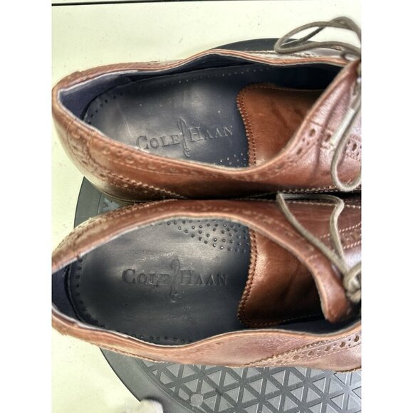 Cole Haan Brown Wingtip Oxfords Sz 10.5 M - Picture 4 of 11